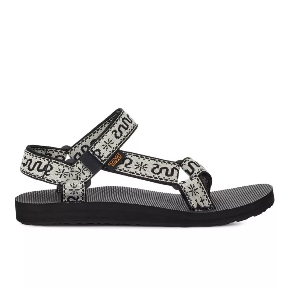 Teva Women’s original universal sandal bandana black white snake new in box NIB
